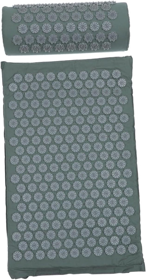 GLEAVI Acupoint Shiatsu Massage Mat and Pillow Set with Non-Slip Yoga Mat,