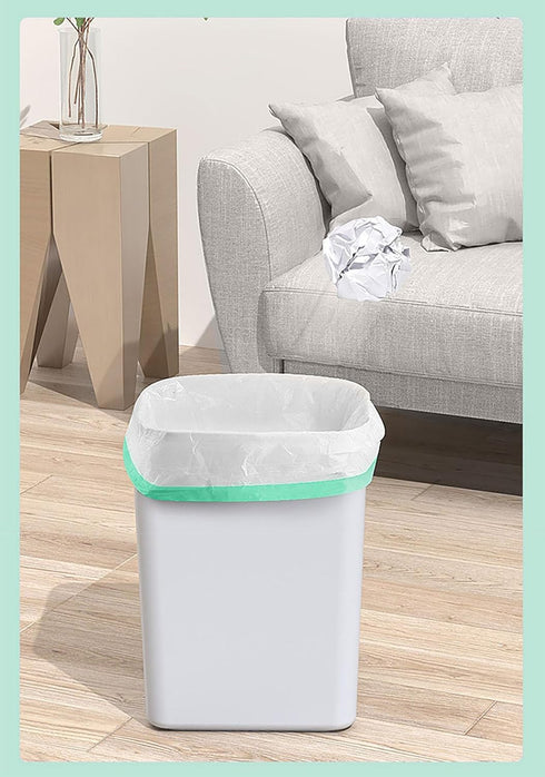 4 Gallon Small Trash Bags - 45 Count Thickened Drawstring Faint Scented White Mini Garbage Bags