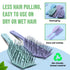 Eco-Friendly Hair Brush with Extra Soft Bristles, Vented Detangler for Wet and Dry Hair, Sky Color