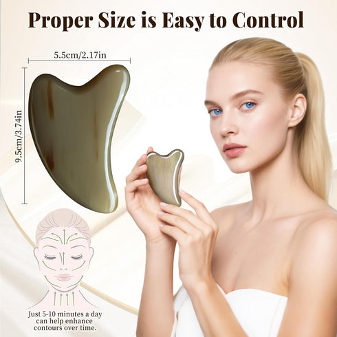 LEILIQING Purchased products: Gua Sha jade massage tools, Gua sha facial and full-body skin massage tools. Women who