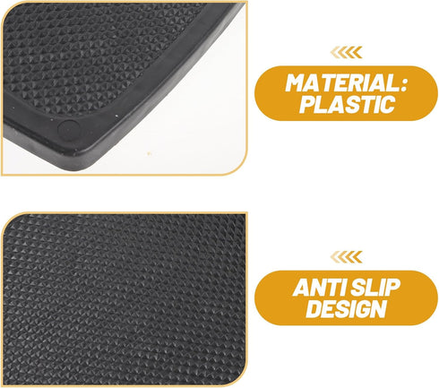 1.9cm Artibetter Universal Wheelchair Footplates Pair Hole Heavy Duty Plastic Pedals Stable Footrest for Patient