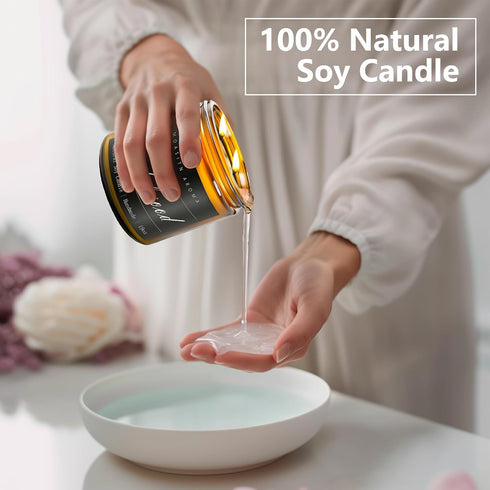 Home|19oz 100h Candle|2 MOASITN Cherry Blossom Large Heavenly Scented Candles for Long Lasting Clean Burn|Natural Soy
