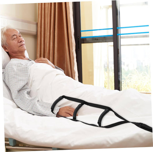 Veemoon Adjustable Bed Ladder for Elderly Physiotherapy Aid Belt Easy Install Bed Rails Disabled Pull up Strap Light