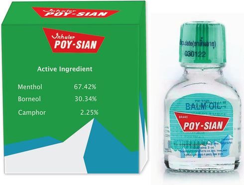 POY-SIAN Thai PIM-Saen Balm Oil, 3ml, Pack of 3