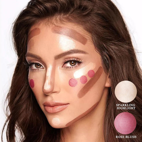 Youngfocus Cosmetics Cream Contour Kit, 8 Colors Contouring Foundation, Highlighting Makeup Palette, Vegan &