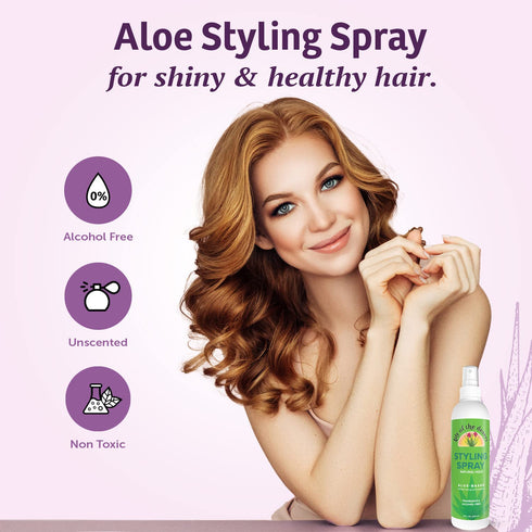Lily Of The Desert Natural Hold Aloe Vera Hair Spray, Unscented, 8 Fl Oz