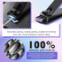 Manicure Set 30 In 1 Personal Care Grooming Kit with Luxurious Travel Case, Nail Clippers for Men (Black)