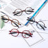 DOOViC Round Reading Glasses | Blue Light Blocking Flexible Lightweight Readers for Women Men +2.5 Strength