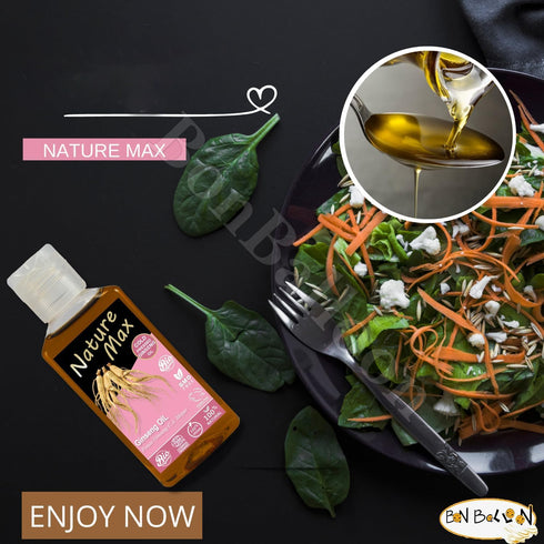 Nature Max Ginseng Oil | 1.70 oz / 50 ml | Natural Undiluted Pure for Hair, Skin Care & Food | Cold Pressed