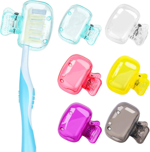 Toothbrush Head Cover Cap, 6 Pack Portable Toothbrush Protector for Bathroom Home Travel