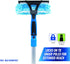 Unger Professional 2-in-1 Squeegee & Scrubber, 6” Window Cleaning Tool for Commercial & Residential Use