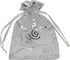 100pcs Sheer Organza Favor Bags, Wedding Baby Shower Gift Bags with Drawstring Pouches, 5x7, Silver