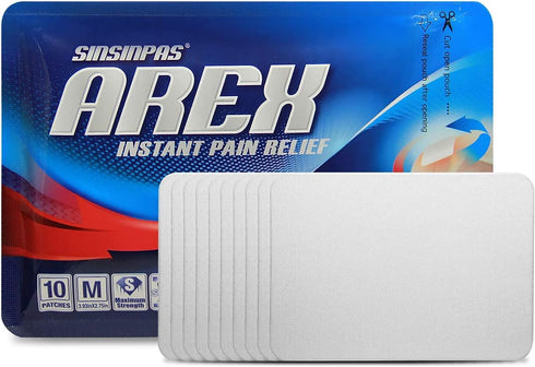 AREX Cool & Hot Pain Relieving Patch, Medium 1 Pack (10 Patches Total)