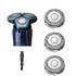 SH70/71 Replacement Heads Blades, Compatible with Neroclo Series 7000 Shavers, 3-Pack OEM Upgrade for Razor Shaver Heads