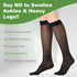 LIKAWEN 15-20 mmHg Sheer Compression Stockings for Women - Knee High Support Hose Compression Socks for Improving