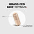 Codeage Grass Fed Beef Thymus Supplement, Freeze Dried, Non-Defatted, 180 Capsules