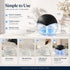 LWW Air FreshenerBlack - for Home, Bedroom, Office and Warehouse - Essential Oil Aroma Diffuser with LED Color Night