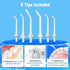 Cordless Water Dental Flosser for Teeth - QFBUDR, Portable Rechargeable IPX7 Waterproof Oral Irrigator, 5 Modes