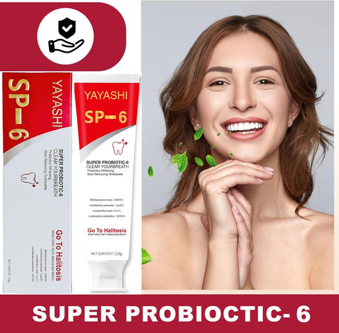 2 Pcs Sp-6 Probiotic Ultra Whitening Toothpaste, Deep Cleaning Care, Stain Removing, Fresh Breath