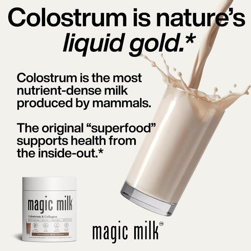 Immunity 20 Magic Milk | Colostrum | Supports Gut Health & Bloating | Hair, Skin, & Nails | & Muscle Recovery | Grass