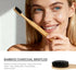 YD WINGTAI 12pack Bamboo Toothbrush Biodegradable WoodenToothbrushes Natural Travel Size Organic Charcoal Tooth Brush