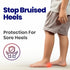 Kids Heel Cups & Inserts for Sever's Disease, Heel Pain Relief, Gel Cushions for Plantar Fasciitis, Size 2-5 (1 Pair)