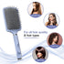 WIN SUN Paddle Brush with Air Cushion - Marble Effect, Good for Detangling, Straightening Hair and Blow Drying
