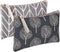 SUMAJU 2 Pcs Multi-Function Canvas Cosmetic Bag, Cute Makeup Pouch for Travel Toiletries