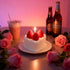 T-shin Cream Cake Shaped Scented Candle,170G Red Strawberry Shape Fruit Aroma Soy Wax