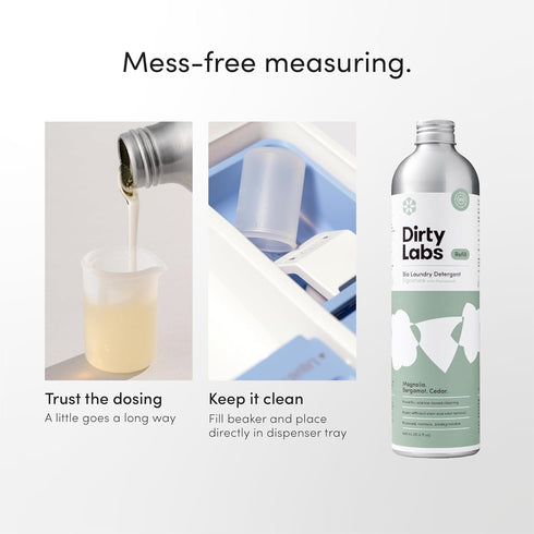 Dirty Labs Signature Scent Bio-Liquid Laundry Detergent, 80 Loads, 21.6 fl oz, Nontoxic, Biodegradable