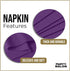 Party Solids 8" 4" 40 2 Purple Dinner Napkins Disposable x Folded - Pcs Ply Purple Napkins Disposable Paper Guest