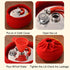 Wnanch (0.8/1.1/1.6/2 Reusable(18cm/1.6l) Metal Hot Water Bottle with Cover Removable Liter) for Cosy Nights Hand Feet