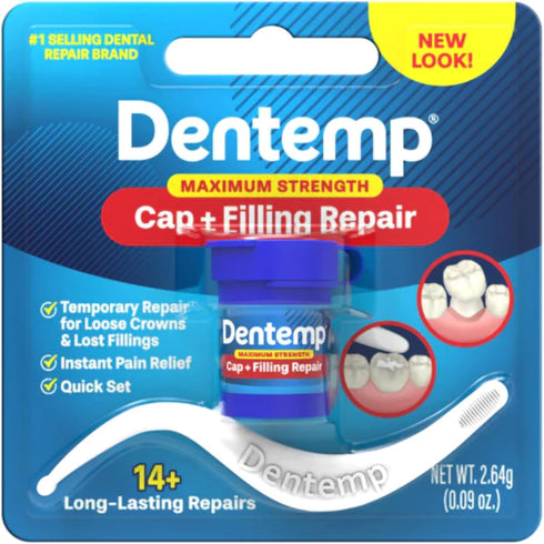 DENTEMP Maximum Strength Dental Repair, 2.64 g (Pack of 3)