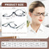 OCCI CHIARI Reading Glasses, Eye Make Up Rotatable Cosmetic Eyeglasses for Women