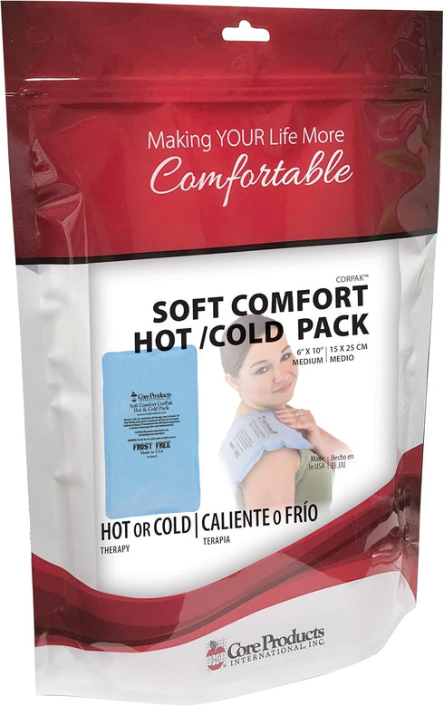 Core Products Soft Comfort CorPak, No Frost Hot and Cold Therapy Pack - 6" x 10"