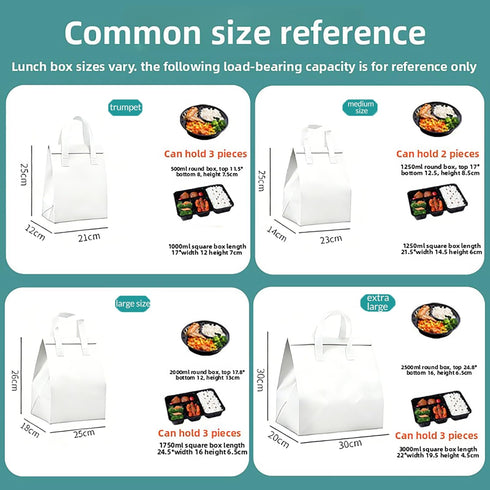 QIUYACARE (50, 9.8Hx8.2Lx4.7W) Customized Insulated Thermal Bag Self-Sealing Disposable Takeaway Bag For Food Delivery