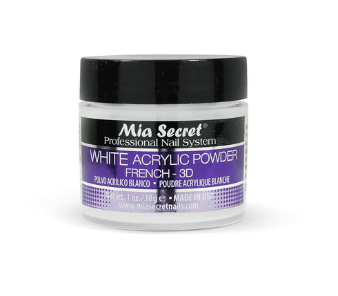 Mia Secret White Acrylic Powder, 1oz