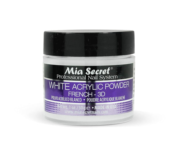 Mia Secret White Acrylic Powder, 1oz