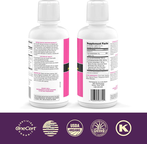 Lily Of The Desert Stomach Formula, Aloe Vera 80 Gel, 32 Oz, Pack of 3