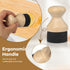 Cutting Board Oil Wax Applicator and Scrub Brush Set, Natural Bamboo with Sisal Fiber and Sponge for Utensil Care