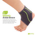 Ankle Brace for Men & Women, Compression Support for Sprained Ankles & Plantar Fasciitis, Medium