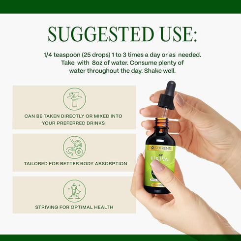 Go Nutrients Uriva, Advanced Uric Acid Flush Cleanse with Tart Cherry Extract, 2.0 oz Liquid Drops