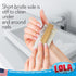 Lola Products Hand & Nail Brush | Heavy Duty Dual Sided, Soft & Stiff, Solid Wood, Cleans Hands & Fingernails