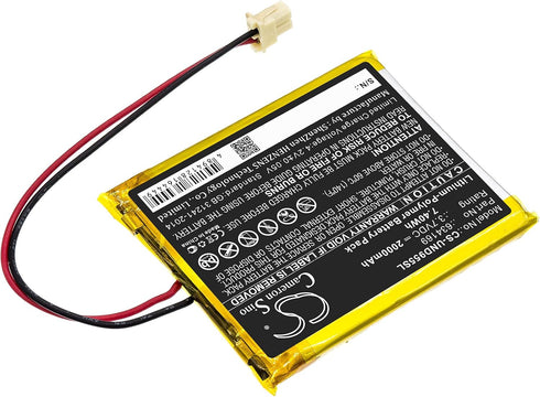 DRAWBELL Battery 2000mAh for U'niden Guardian G955, UDR744, UDR777HD, fit Part NO:634169