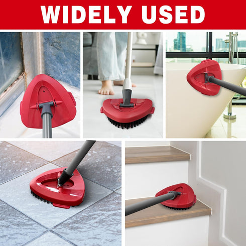Wanry flourigems Kitchen(3 Scrub Brush Replacement Head for O CED, Spin Mop Scrubber Brush Head Replace with Base