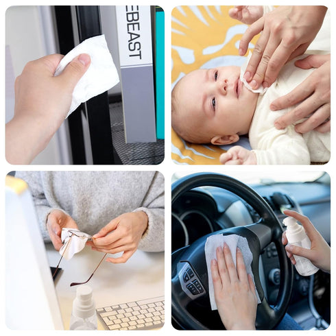 MCPINKY Coin Tissues - 580PCS Toilet Paper Tablets, Compressed Bulk Towels, Portable Travel Soft Wipes