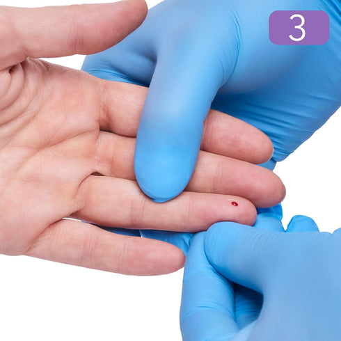 ONE-CARE PRO Safety Lancets, 30G x 1.2mm, 100/bx, Gentle & Comfortable Sampling, Top Push Button Activated