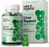 Wild & Organic Liver Support Gummies - 60 Vegan Milk Thistle, Dandelion Root Extract for Detox