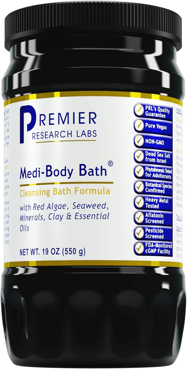 Premier Research Labs Medi-Body Bath - Eco-Friendly Seaweed Bath Product for Body Cleanse, 19 oz Powder