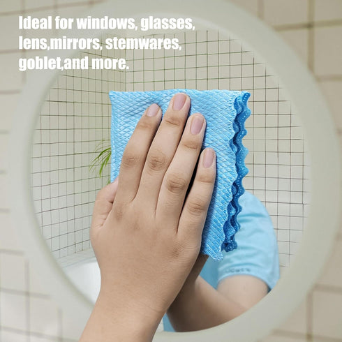 ZHJISHGUO 10 Pcs Extra Soft Microfiber Cleaning Cloths High-Absorbency, Quick-Drying, and Non-Scratch for Electronics